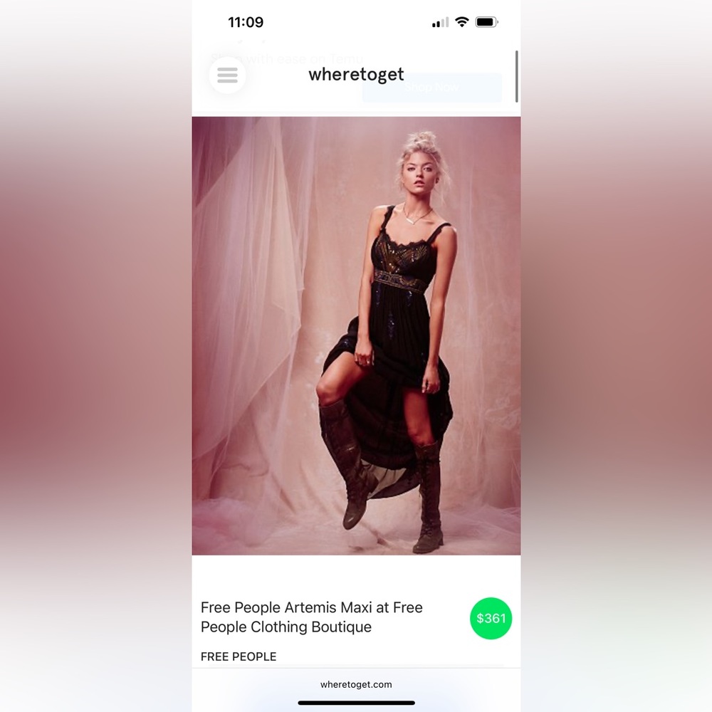 vintage free people black and gold artemis maxi dress size 2 perfect condition!